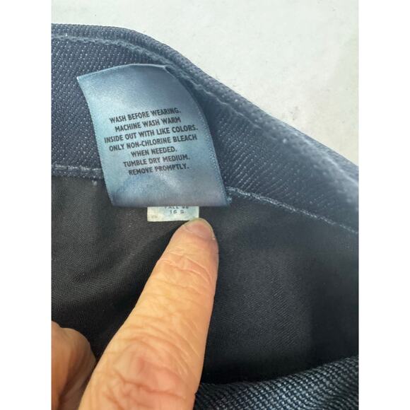 NWT 2008 Old Navy The Diva Boot Leg Jeans Dark Wash Mid Rise - Size 16 Short - Picture 8 of 12